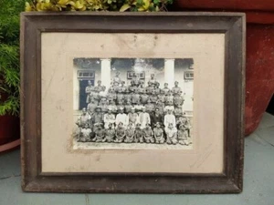 Indian Man In Police Uniforms Cabinet Photog Print By Surendra Studio Framed - Picture 1 of 8