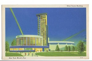 Vintage Postcard New York World's Fair 1939 Glass Center Building - Picture 1 of 4
