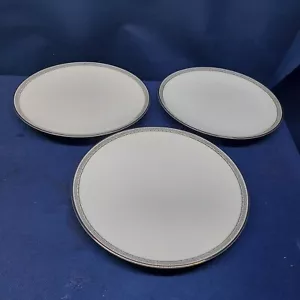 Vintage Noritake Fine China "SILVER KEY" Set/3 Salad Plates Retired 1975 Japan - Picture 1 of 5