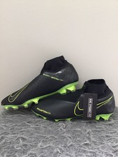 NIKE PHANTON VISION ELITE DF FG BLACK GREEN SOCCER CLEATS ao3262-007