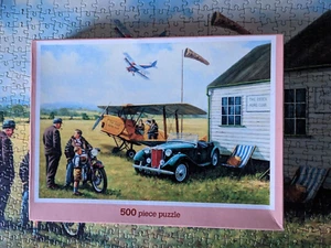 Groveley 500 piece jigsaw puzzle Good Old Days Aero Club - Picture 1 of 3