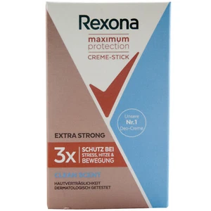 Rexona Deo Stick Clean Scent 1 X 1.5oz Maximum Protection Cream Stick - Picture 1 of 2