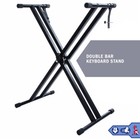 Portable Heavy Duty X Frame Folding Adjustable Keyboard Stand Piano With Straps