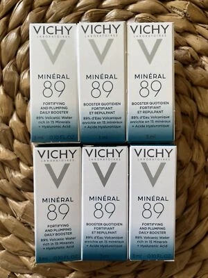 x6 Vichy Mineral 89 Fortificante Y Rellendizante Refuerzo Diario 3ML Mini Tamaño de Viaje Foto 1 de 4