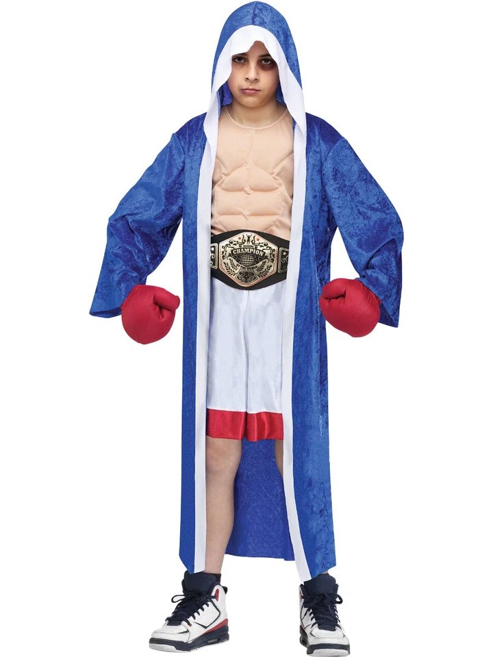 Disfraz de campeón mundial de boxeo de lucha para niño Foto 1 de 1