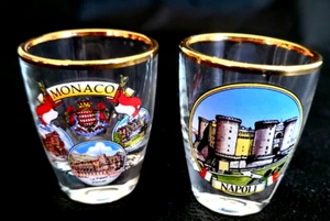 Vintage German Souvenir Shot Glasses – Set of 2 Collectible Barware - Picture 1 of 6