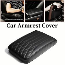Car SUV Armrest Pad Cover Center Console Box PU Leather Cushion Mat Protector ×1