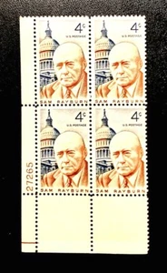 US Postage SC#1202 SAM RAYBURN 1962 Plate block $1.79 Free shipping - Picture 1 of 2