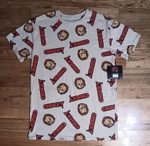 Chucky All Over Print t-shirt NEW nwt horror movie Freddy Jason Halloween - Picture 1 of 5