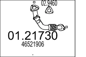 MTS 01.21730 Exhaust Pipe for FIAT - Bild 1 von 3