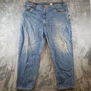 Batwing Levis Silver Tab 545 Y2K Denim Loose Jeans Size 44x30 Distressed  - Picture 1 of 9