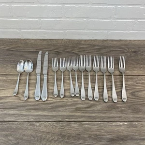 Lotto 14 Oneida posate inox granato satinato 18/10 forchette cucchiai coltello - Foto 1 di 5