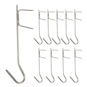 Hooks for Fish Smoking, Fishing Smoking Hooks Set, Stainless Steel Smoking Hooks - Picture 1 of 8