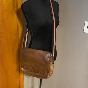 Bandolera COACH vintage cuero marrón. - Imagen 1 de 15
