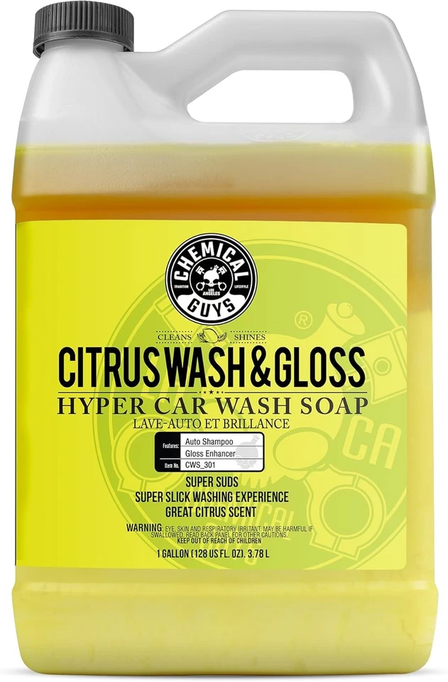 Chemical Guys CWS_301 Citrus Wash & Gloss Foaming Car Wash Soap (Works with - Image 1 of 4