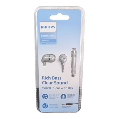 Philips 3.5mm Jack Headphones Earphones Wired for iPhone, iPad, Computer/Samsung - Image 1 of 2