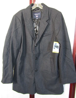 Nuevo con etiquetas Abrigo Chaqueta London Niebla Gris Carbón Tres Botones Lana/Poliéster Para Hombre Talla M Foto 1 de 4