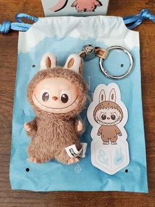 100% AUTHENTIC! Mini Labubu "&" BROWN LETTER Pin For Love PENDANT! POP MART!🔥E3 - Picture 1 of 7