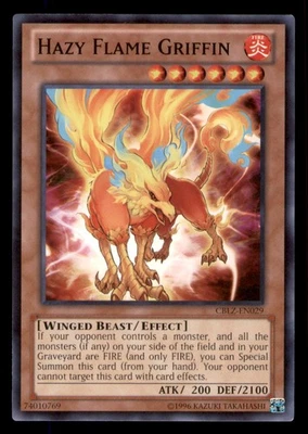 Yugioh Hazy Flame Griffin #CBLZ-EN029 Cosmo Blazer LP - Image 1 of 2