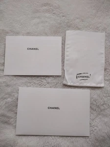 CHANEL Bolso de Mano Paño de Limpieza Guante Cuidado Kit para Cartera Bolso Zapatos y Folleto - Imagen 1 de 11