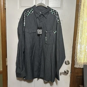 Herren Bekleidung Langarm Dunkelgrau/Grün/Schwarz/Weiß Enyce 5X Neu - Bild 1 von 5