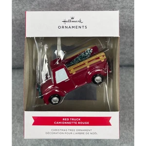 2022 Hallmark "Red Truck Camionnette Rouge" Ornament - New - Picture 1 of 2