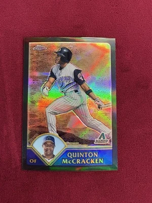 2003 Topps Chrome 黑色折射器 Quinton McCracken 139/199 Diamondbacks — 第 1/3 张图片