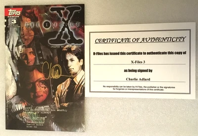 '95 The X-Files Vol. 1 #3 Charlie Adlard signed CoA Foto 1 de 4