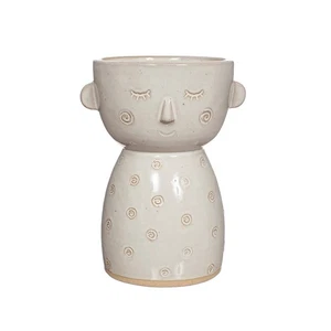 Sass & Belle Specked Face Vase Decorative Home Accent Unique Gift - Picture 1 of 12