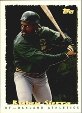 1995 Topps Cyberstats #167 Ruben Sierra 