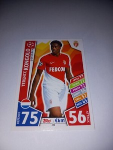 Trading Card Champions League Terence Kongolo AS Monaco NEW 