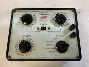 Vintage Eico 1140 Series-Parallel R-C Combination Box Silver (G2C*) - Picture 1 of 2