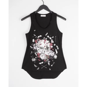 Nueva Camiseta sin Mangas Original Alexander McQueen Mujer Talla XS B179 - Imagen 1 de 5