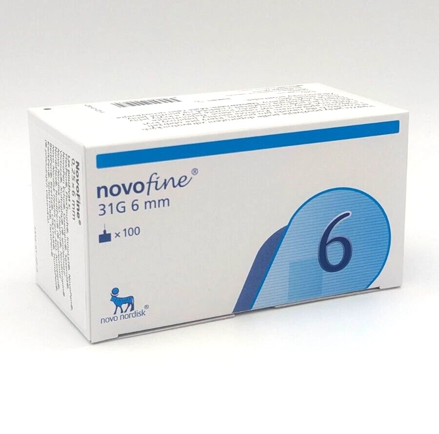 novofine 31G 6 mm Injektionsnadeln 100 Stück - PZN 05918139 - MHD 31.08.2028
