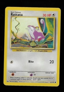 1999 Pokemon Unlimited 61 Rattata - Picture 1 of 2