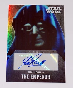2016 Topps Star Wars Evolution CLIVE REVILL als THE EMPEROR Autogramm Auto SELTEN!! - Bild 1 von 2