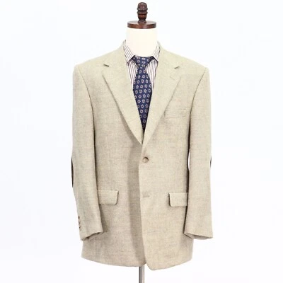 Abrigo Blazer Chaqueta Abrigo Deportivo Beige Roundtree & Yorke 44L Lana HB 2B Foto 1 de 4