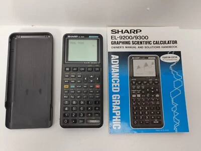 Sharp EL-9200 Scientific Graphics Calculator With Lid And Manual - Image 1 of 4