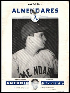 FRANCISCO CAMPOS 1949 1950 Alerta Cuban PHOTO Baseball Premium ALMENDARES 543