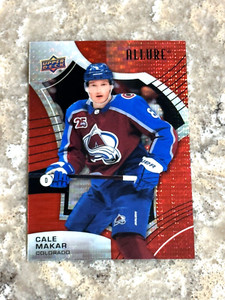 2021-22 Upper Deck Allure Red Rainbow Cale Makar #8 Colorado Avalanche