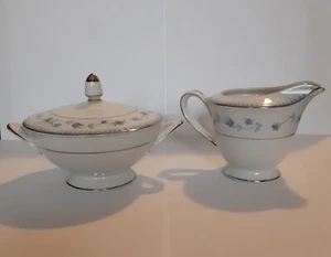 Juego Vintage Crema y Azúcar Azul Chalet 3511 Sango Japón Raro - Imagen 1 de 7