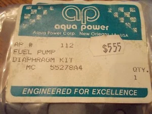 Aqua Power OUTBOARD FUEL PUMP REPAIR KIT 55278A4 NEW! FREE SHIPPING! - Bild 1 von 1