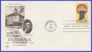 USA5 #1308 U/A ARTCRAFT FDC Indiana Statehood - Picture 1 of 1