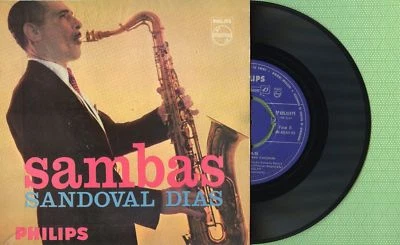 SANDOVAL DIAS / Sambas, Mulher de 30 PHILIPS 425.629 PE Press Brazil 1961 EP VG+ - Image 1 of 4