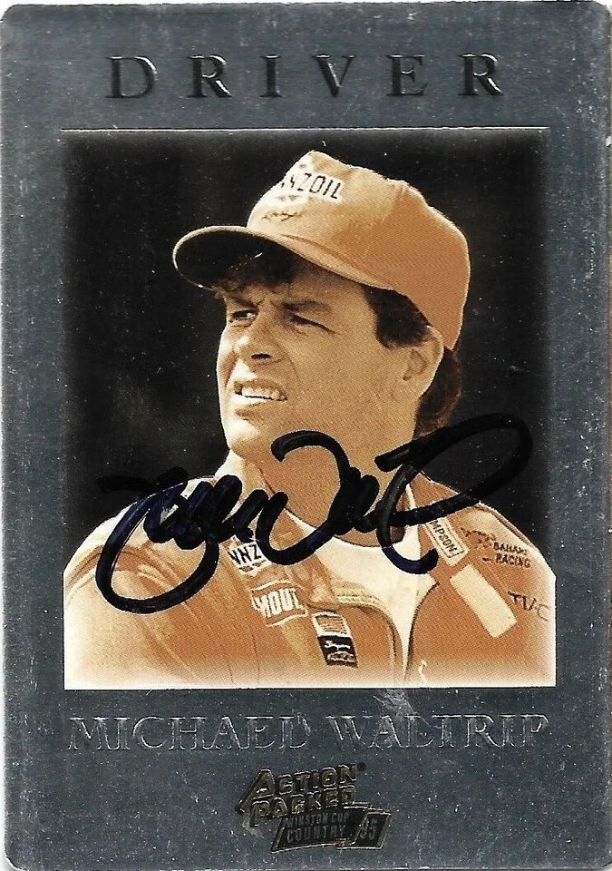 Michael Waltrip signed 1995 ACTION PACKED trading card NASCAR #69 - Image 1 of 1