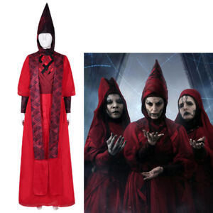 Star Wars Nightsister Merrin Cosplay Dark Jedi Witch Red Dress Halloween Women