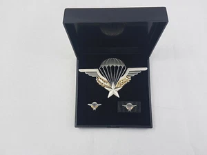(C1) Französisches Fallschirmjäger Springer Abzeichen Fremdenlegion im Etui - Bild 1 von 3