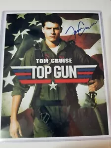 Top Gun Signed 8x10 Photo RP - Free Shipping!! Tom 80's - Picture 1 of 1