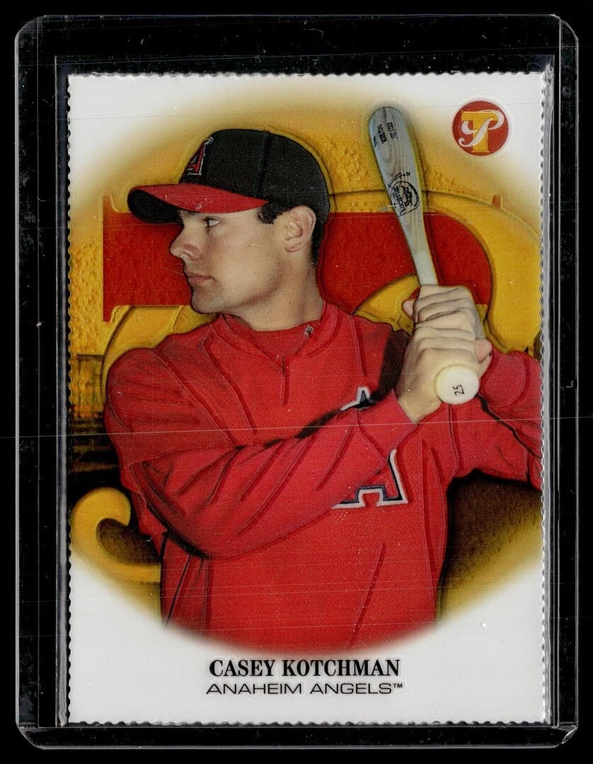 2002 TOPPS PRISTINE GOLD REFRACTOR /70 CASEY KOTCHMAN ANGELS