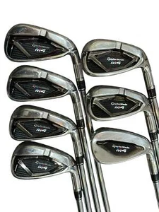 TaylorMade M4 Iron Set 5-AW +1/2" KBS Max 85g R Flex Shafts TM Grips - Picture 1 of 8
